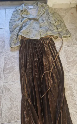 Giacca Suncoo Beige/Marrone ,Gonna lunga