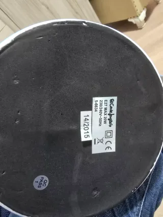 Lámpara flexo azul metal y plástico