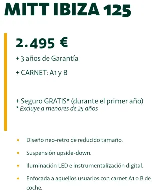 Mitt Ibiza 125cc