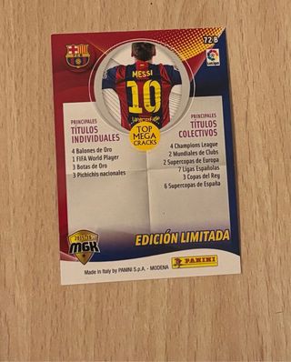 Cromos Messi y Cristiano Edición Limitada