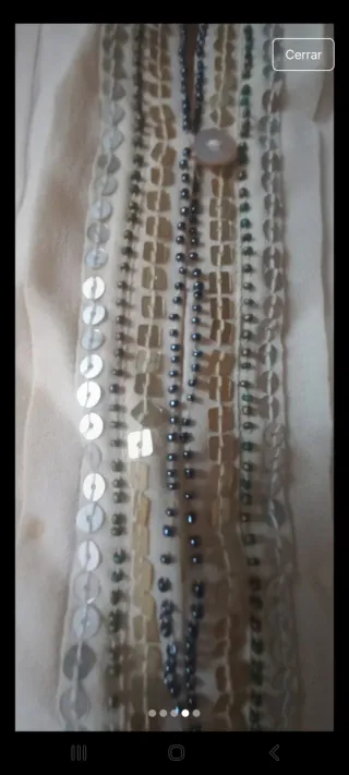 Blusa fiesta Tintoretto beige Talla M