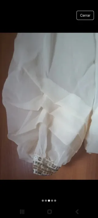 Blusa fiesta Tintoretto beige Talla M