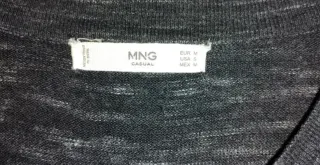 Cárdigan largo gris jaspeado