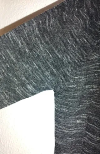 Cárdigan largo gris jaspeado