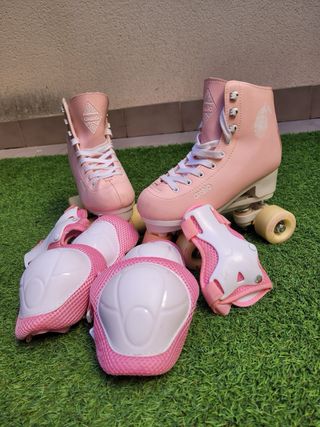 Patines Oxelo Talla 35 + Protecciones