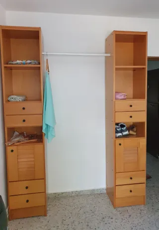 Torres de madera con cajones