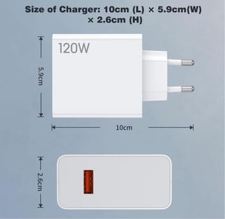 Caricabatterie USB 120W per Xiaomi, Adattatore