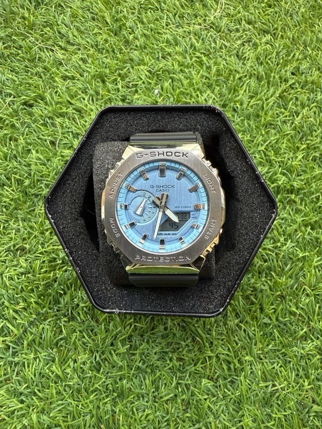 Casio G-Shock Reloj Azul Turquesa Metálico