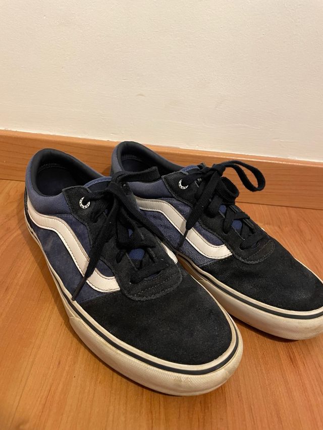 Zapatillas Vans Old Skool Azul y Blanco