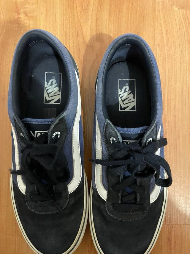 Zapatillas Vans Old Skool Azul y Blanco