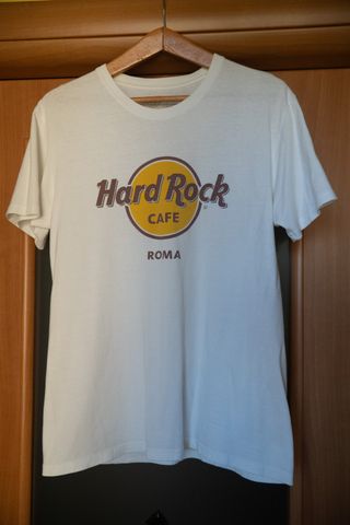 T-shirt Hard Rock Cafe Roma Bianca
