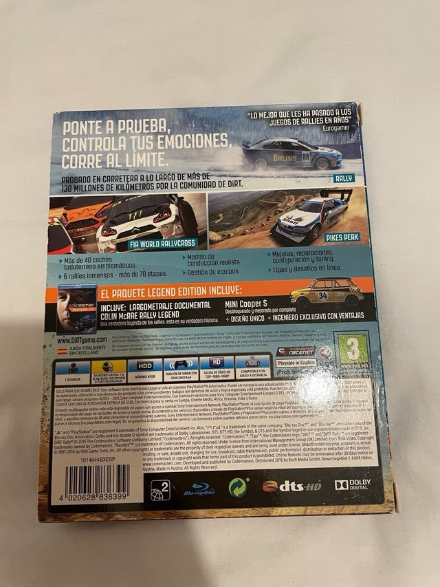 Dirt Rally PS4 Edición Leyenda