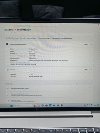 HP EliteBook portátil gris/plateado