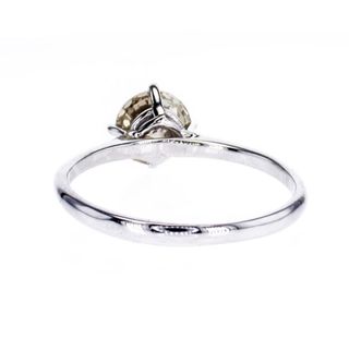 Solitario 1.02ct, VS2, Oro Blanco. Artesanía.