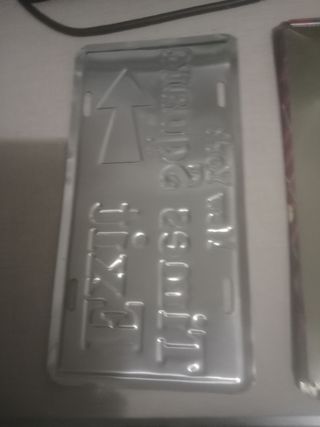 Pack 2 Chapas Metal Vintage