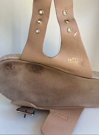 Sandalias plataforma Lefties marrones