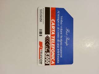 Schede Telefoniche Telecom Italia