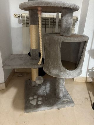 Rascador Gatos 112cm Gris Claro