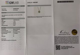 Collar 1.27ct. Diamante Natural. Oro Blanco.