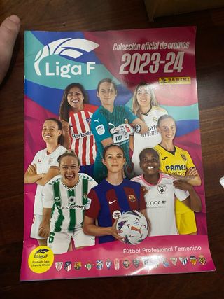 Álbum plancha Liga F Cromos 2023-24 Panini