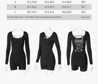 Mono negro manga larga