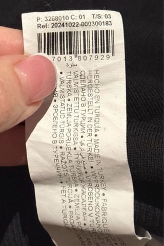 Sudadera Pedro del Hierro Talla S Negra