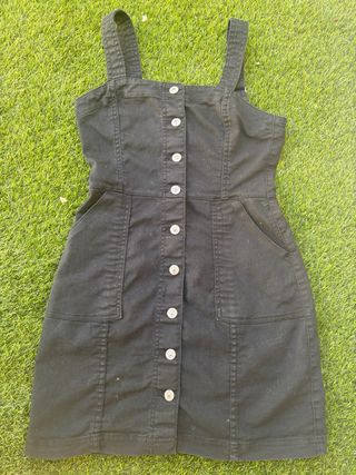 Vestido Peto Corto H&M Divided Negro