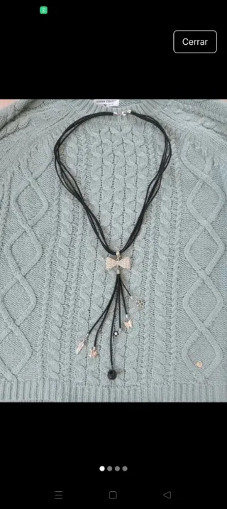 Collar lazo y colgantes