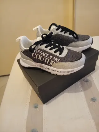 Scarpe Versace Jeans Couture Donna Nero Argento