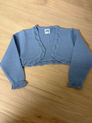 Chaqueta punto azul 18 meses