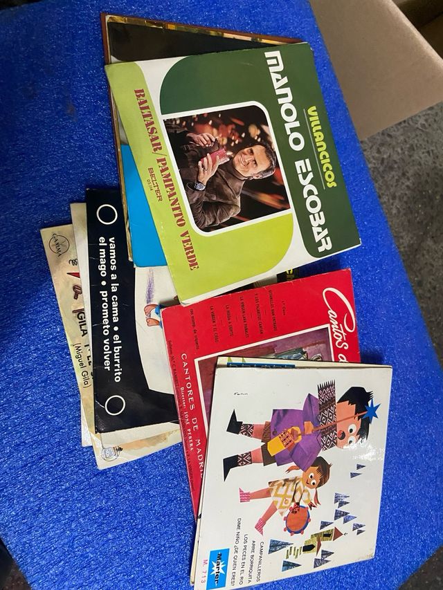 12 Discos Vinilo Antiguos Navideños