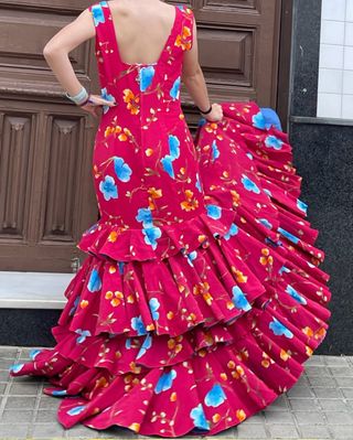 Traje de Flamenca Buganvilla Talla 38/40