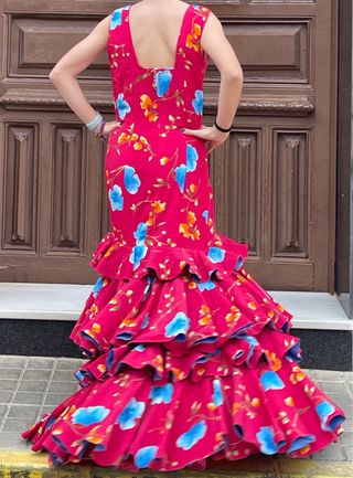 Traje de Flamenca Buganvilla Talla 38/40