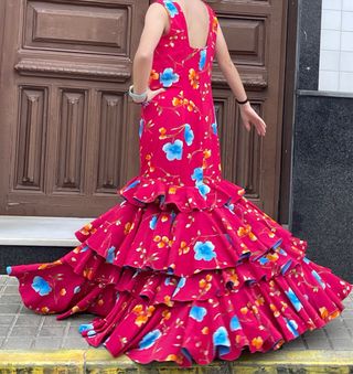 Traje de Flamenca Buganvilla Talla 38/40