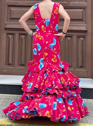 Traje de Flamenca Buganvilla Talla 38/40