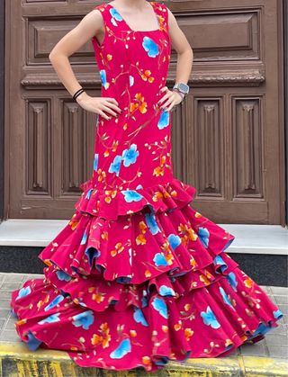 Traje de Flamenca Buganvilla Talla 38/40