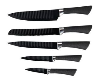 Set 5 coltelli da cucina professionali neri