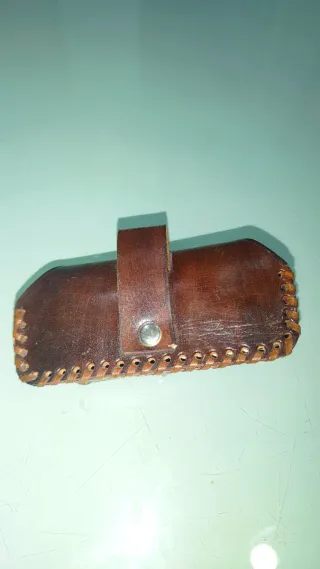 Bolsito monedero pitillera piel piedra turquesa