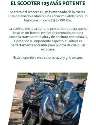 Mitt ADV 125cc Scooter Azul