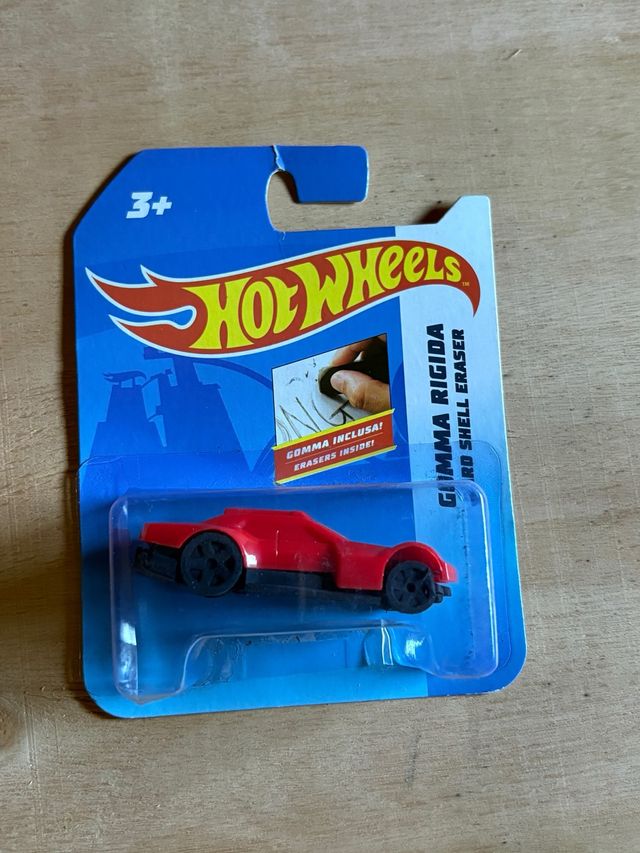 Hot Wheels Gomma Rigida - Red Shell Eraser
