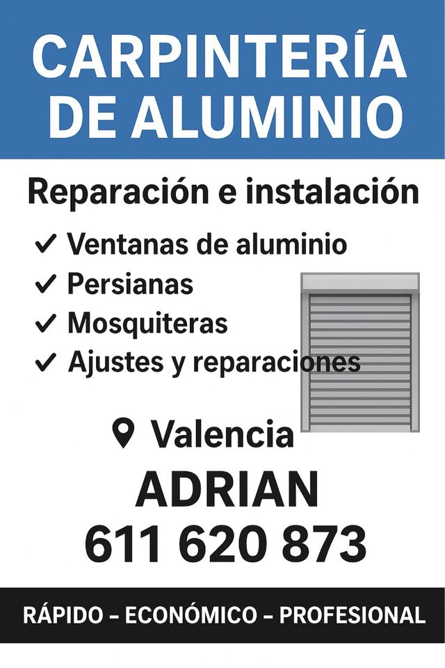 persianas, ventanas, mosquiteras: Reparaciones