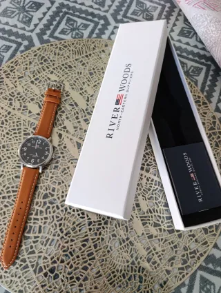 Reloj River Woods Marrón y Plateado