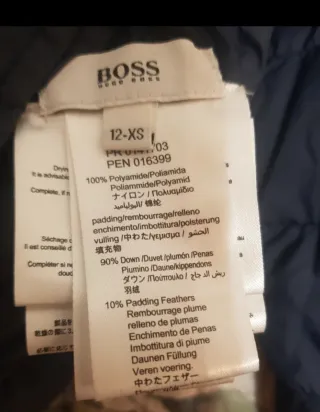 Chaqueta plumífero niño 12 años