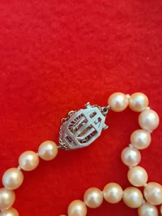 Collar Perlas Broche Oro 18k Diamantes