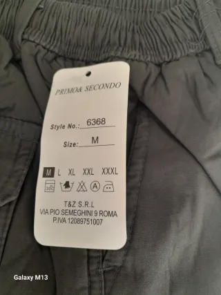 Pantalón cargo Primo & Secondo Negro