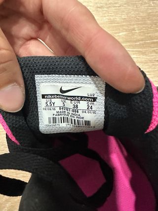 Nike Bambas Negras y Rosas Talla...