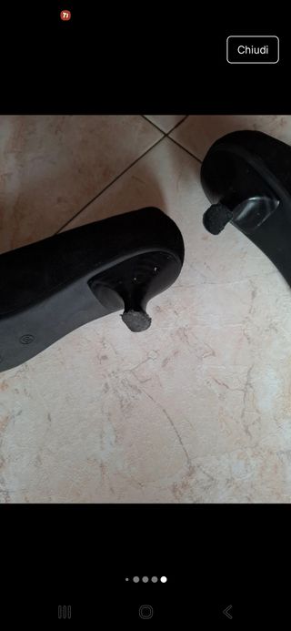 Ballerine tacco Progetto con fibbia gioiello tg 38