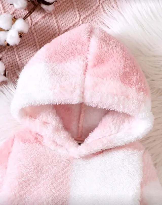 Chándal niña invierno cuadros rosa