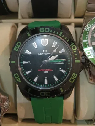 Orologio Lorenz Quarzo Nero e Verde