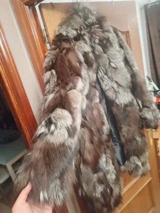 Abrigo de pelo de zorro